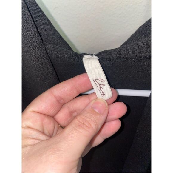 Elan Open Front Black Cardigan LightWeight Hoodie - Picture 4 of 7